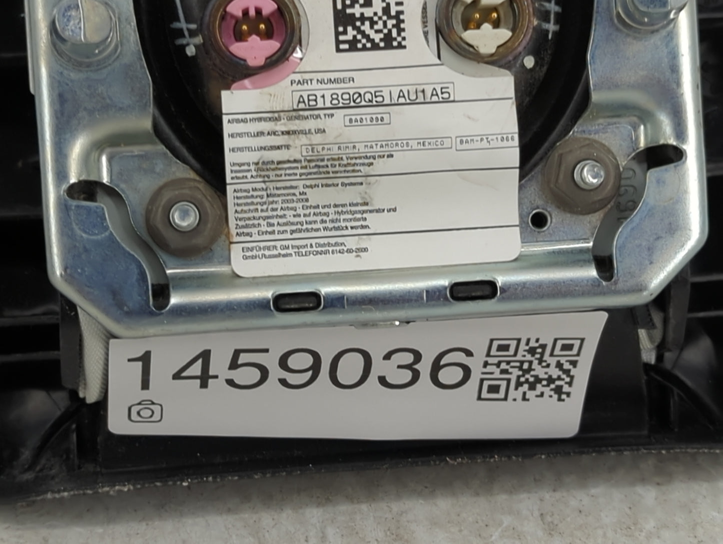 2009 Chevrolet Impala Air Bag Driver Left Steering Wheel Mounted Black - Oemusedautoparts1.com