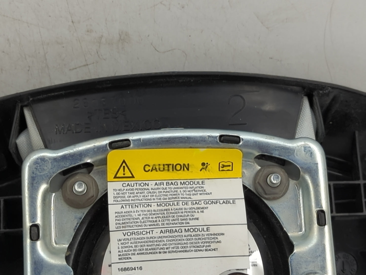 2009 Chevrolet Impala Air Bag Driver Left Steering Wheel Mounted Black - Oemusedautoparts1.com