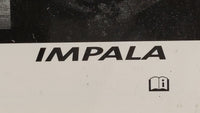 2009 Chevrolet Impala Owners Manual Book Guide OEM Used Auto Parts - Oemusedautoparts1.com
