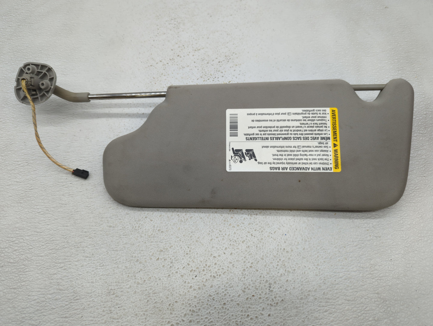 2006-2016 Chevrolet Impala Sun Visor Shade Replacement Passenger Right Mirror Fits OEM Used Auto Parts - Oemusedautoparts1.c