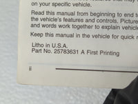 2009 Chevrolet Impala Owners Manual Book Guide P/N:25783631 OEM Used Auto Parts - Oemusedautoparts1.com