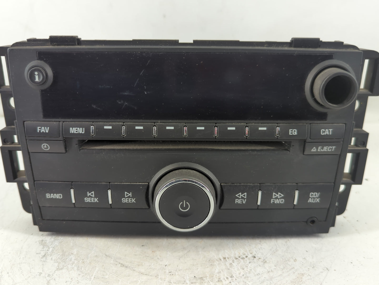 2009 Chevrolet Impala Radio AM FM Cd Player Receiver Replacement P/N:25980720 Fits OEM Used Auto Parts - Oemusedautoparts1.c