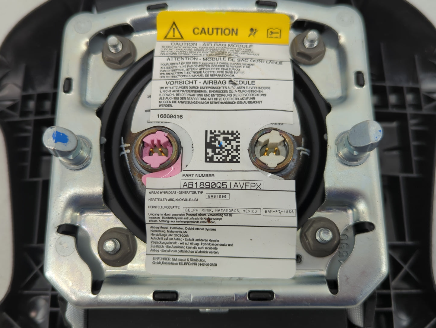 2006-2016 Chevrolet Impala Air Bag Driver Left Steering Wheel Mounted - Oemusedautoparts1.com