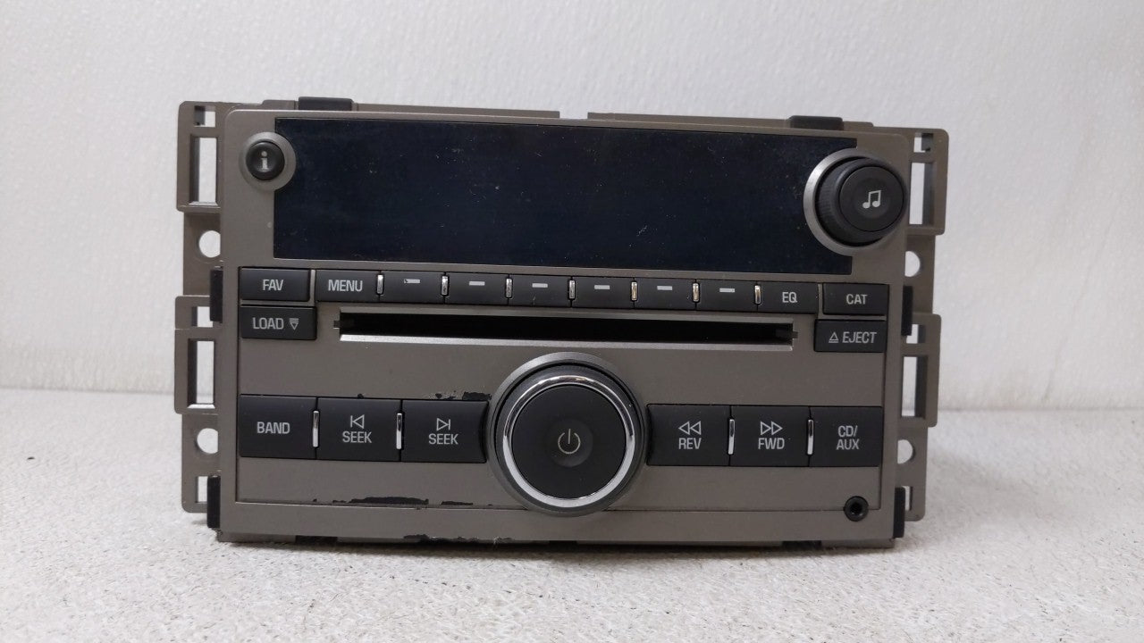 2009 Chevrolet Malibu Radio AM FM Cd Player Receiver Replacement Fits OEM Used Auto Parts - Oemusedautoparts1.com