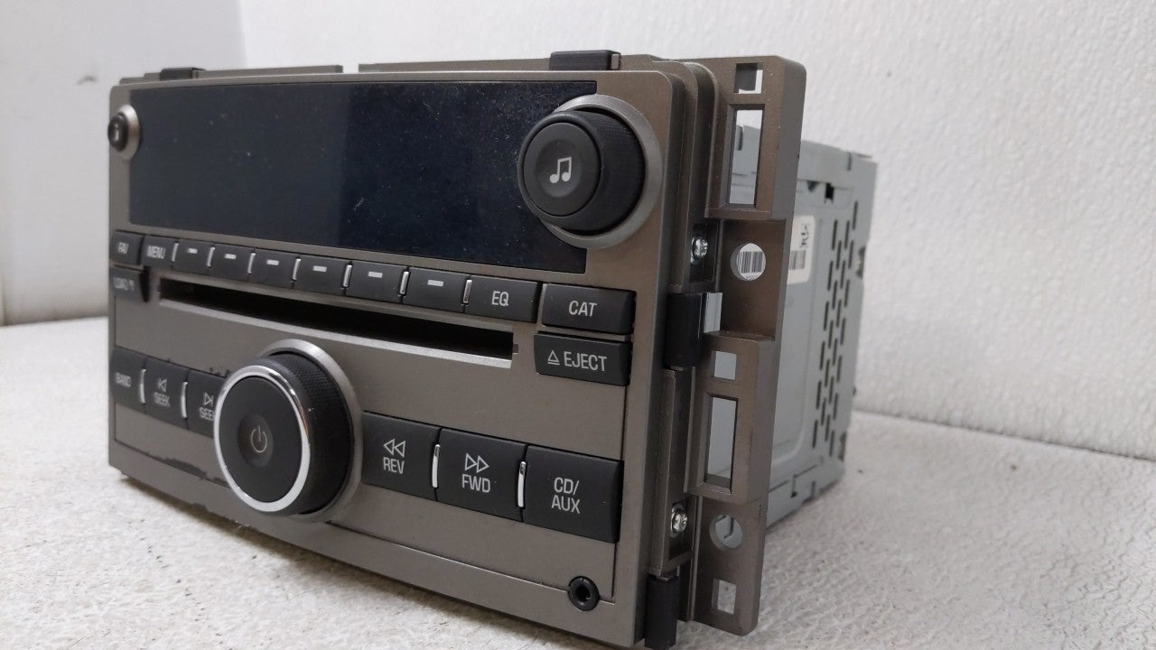 2009 Chevrolet Malibu Radio AM FM Cd Player Receiver Replacement Fits OEM Used Auto Parts - Oemusedautoparts1.com