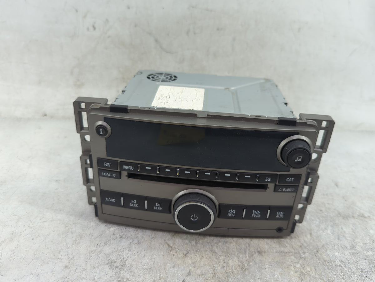 2009 Chevrolet Malibu Radio AM FM Cd Player Receiver Replacement Fits OEM Used Auto Parts - Oemusedautoparts1.com