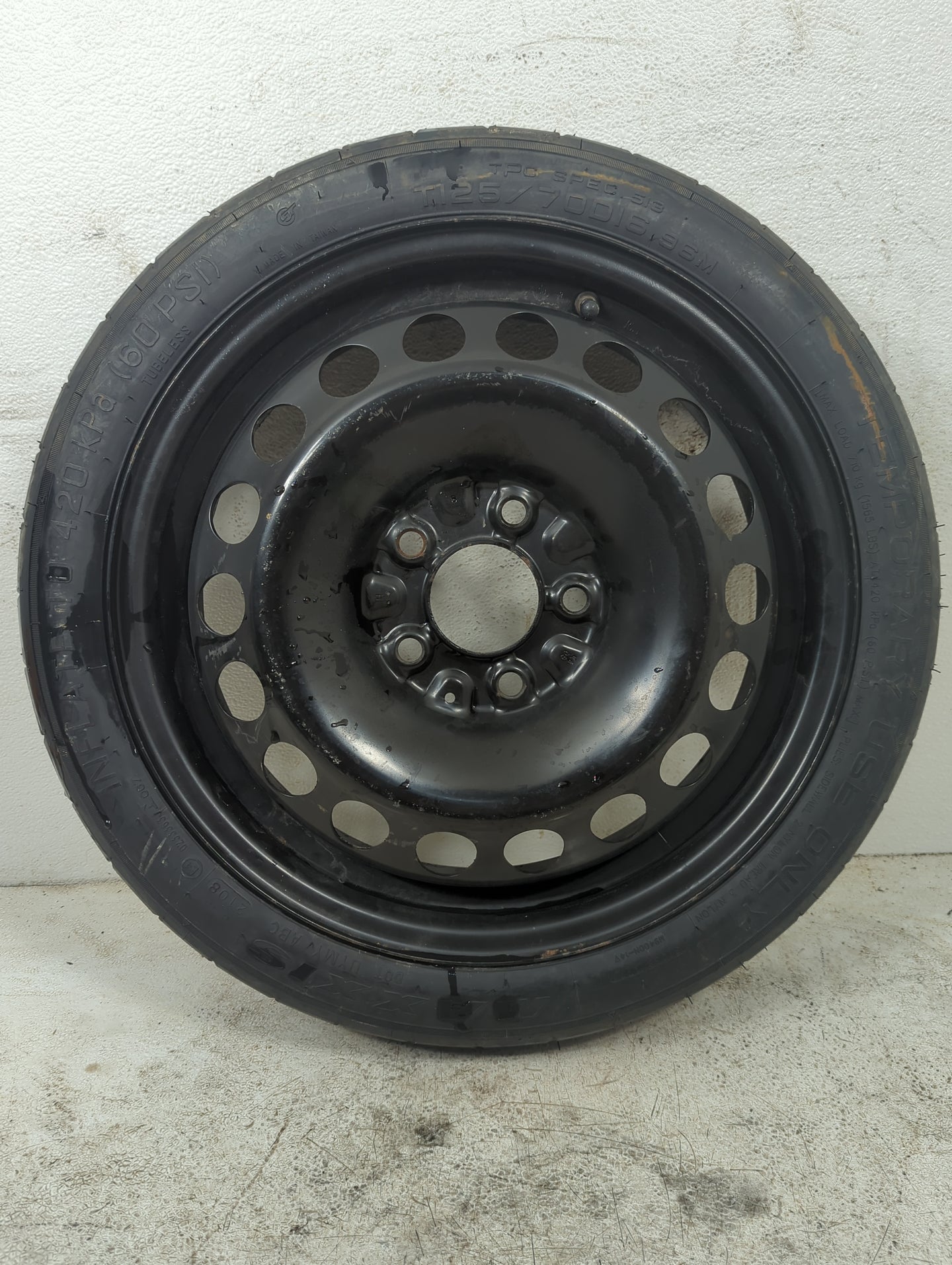 2008-2012 Chevrolet Malibu Spare Donut Tire Wheel Rim Oem - Oemusedautoparts1.com