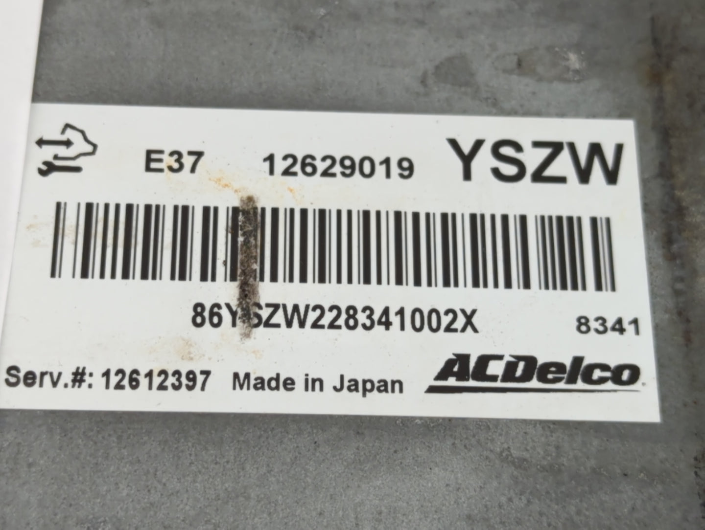 2007-2012 Chevrolet Malibu PCM Engine Control Computer ECU ECM PCU OEM P/N:12629019 Fits Fits 2007 2008 2009 2010 2011 2012 