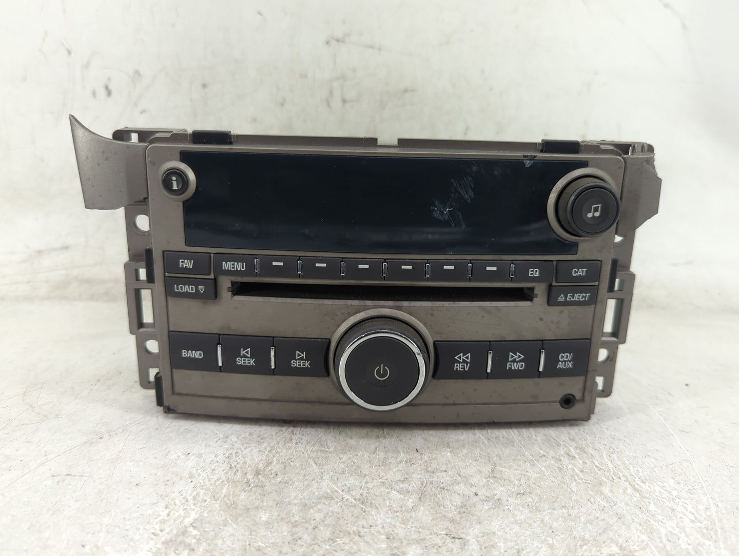 2009 Chevrolet Malibu Radio AM FM Cd Player Receiver Replacement P/N:25848865 Fits OEM Used Auto Parts - Oemusedautoparts1.c