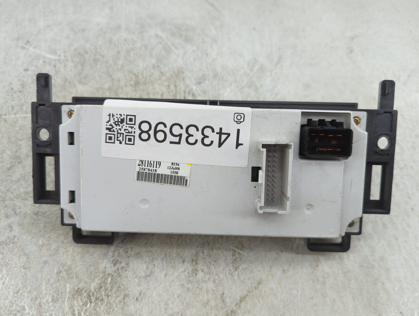 2008-2012 Chevrolet Malibu Climate Control Module Temperature AC/Heater Replacement P/N:28116119 25878418 Fits OEM Used Auto