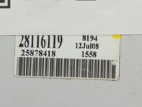 2008-2012 Chevrolet Malibu Climate Control Module Temperature AC/Heater Replacement P/N:28116119 25878418 Fits OEM Used Auto