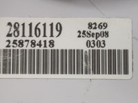 2008-2012 Chevrolet Malibu Climate Control Module Temperature AC/Heater Replacement P/N:28116119 25878418 Fits OEM Used Auto