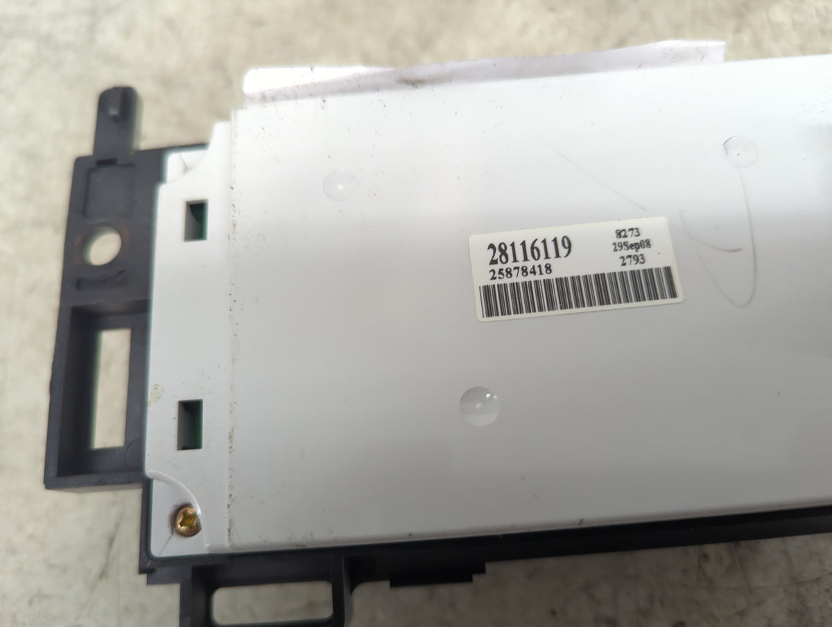 2008-2012 Chevrolet Malibu Climate Control Module Temperature AC/Heater Replacement P/N:28116119 25878418 Fits OEM Used Auto