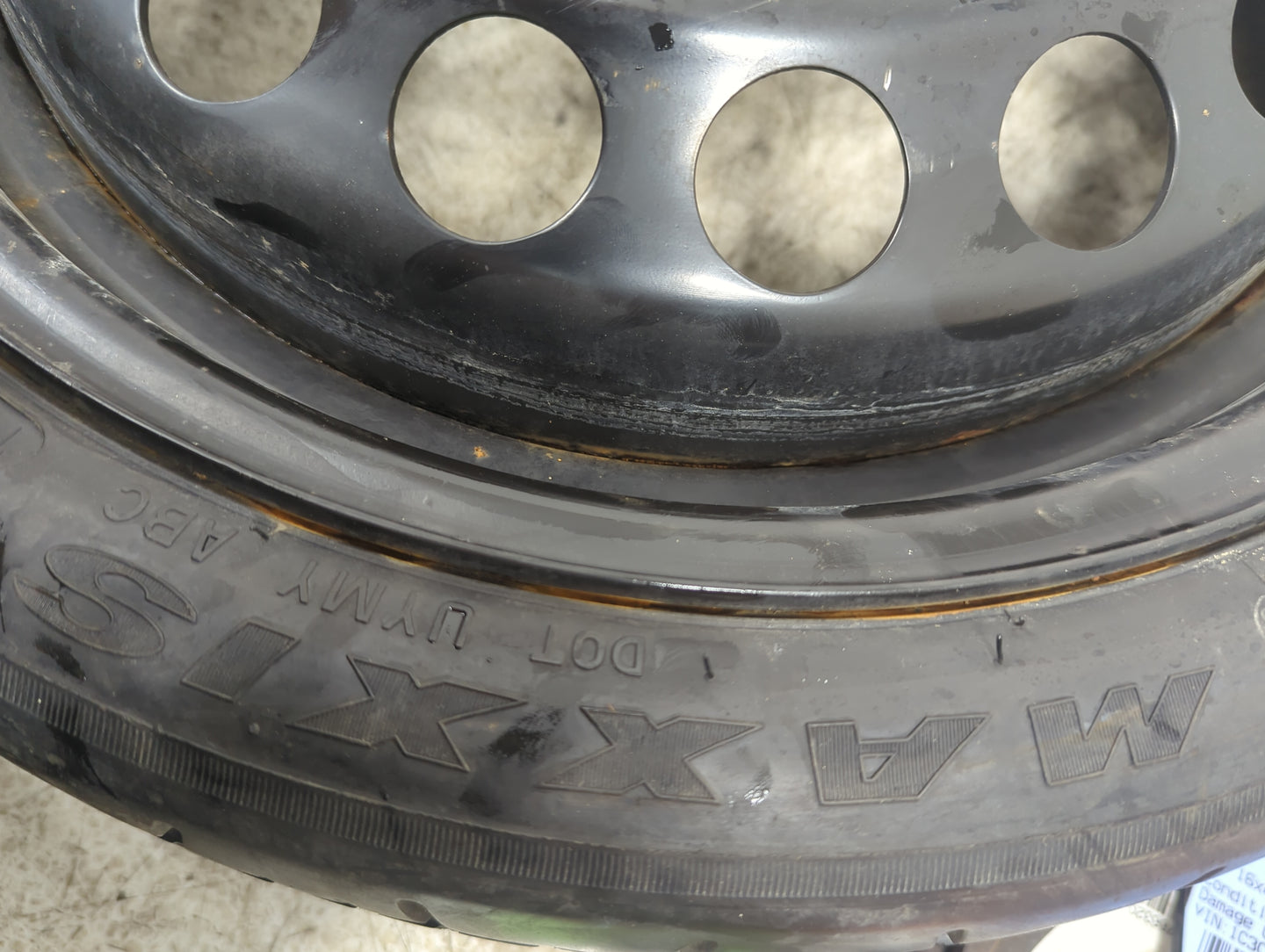 2004-2012 Chevrolet Malibu Spare Donut Tire Wheel Rim Oem 5037181 - Oemusedautoparts1.com