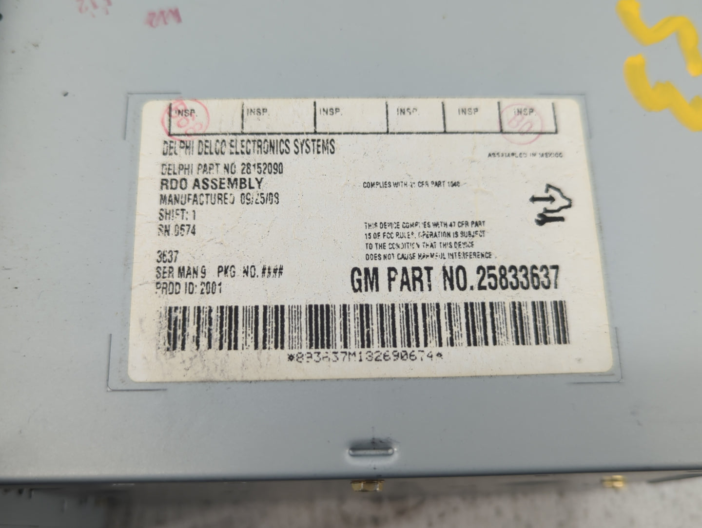 2009-2012 Chevrolet Malibu Am Fm Cd Player Radio Receiver - Oemusedautoparts1.com