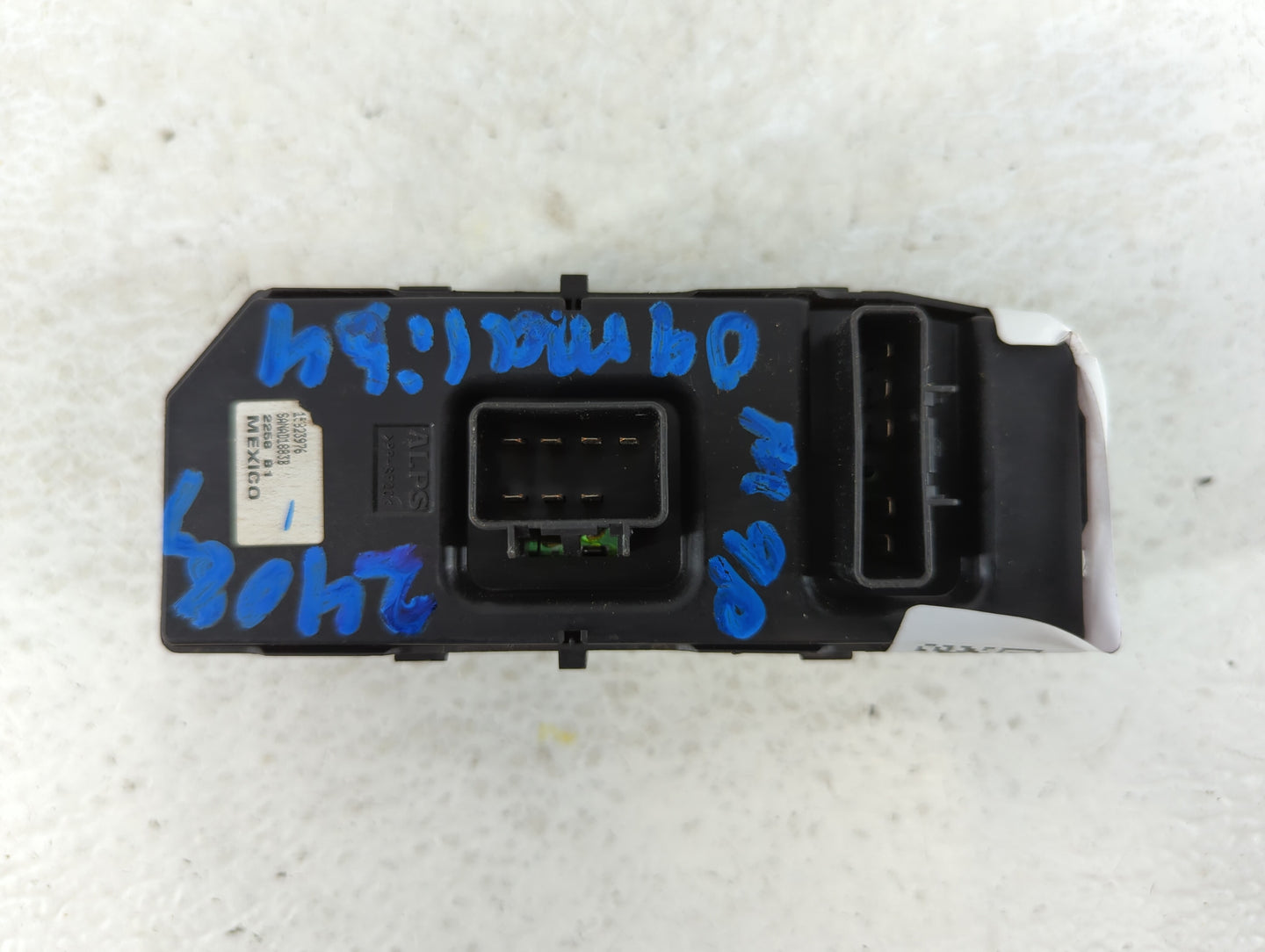 2008-2009 Chevrolet Malibu Master Power Window Switch Replacement Driver Side Left P/N:15823976 Fits Fits 2008 2009 OEM Used