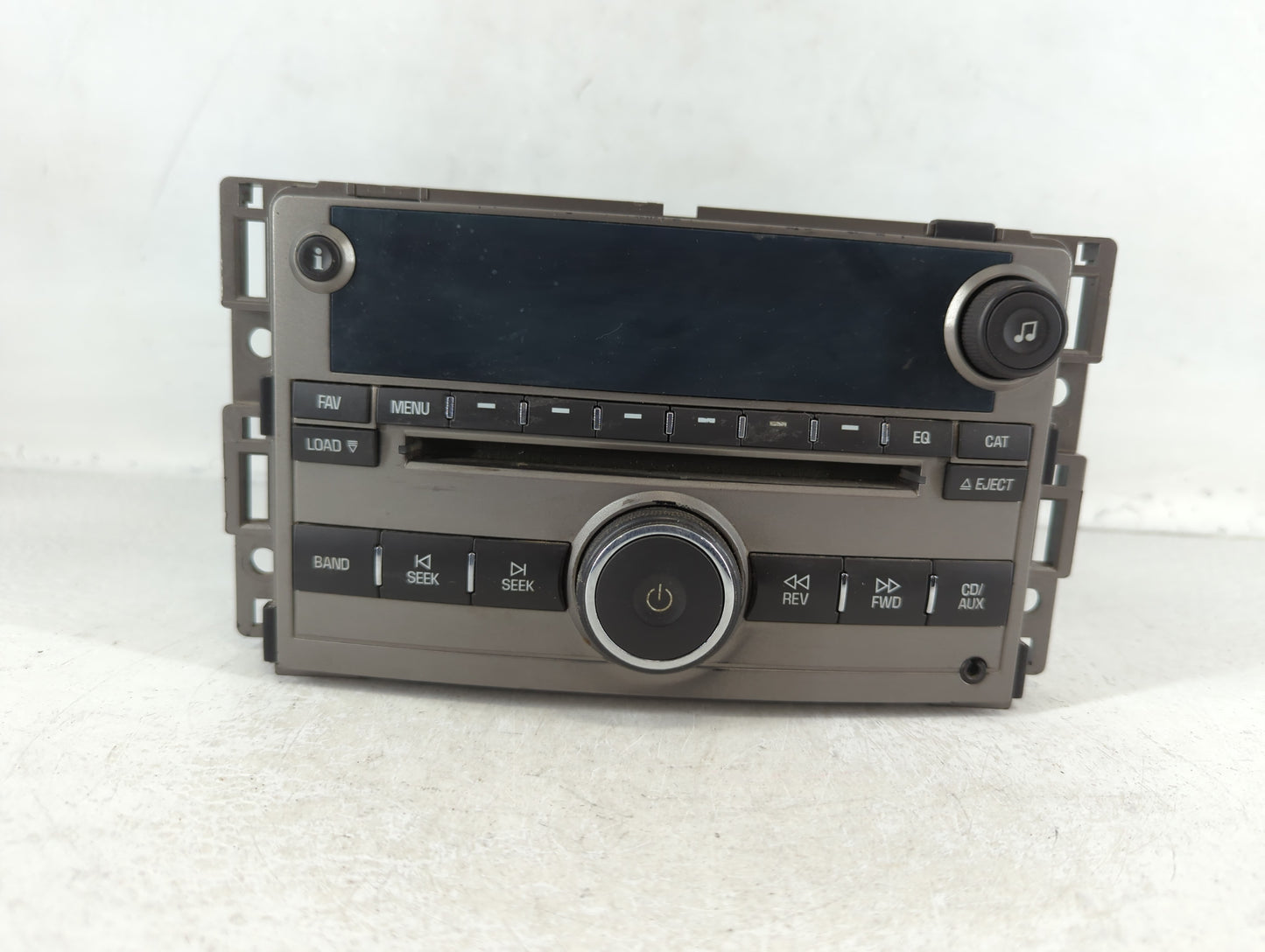 2009 Chevrolet Malibu Radio AM FM Cd Player Receiver Replacement P/N:25848865 Fits OEM Used Auto Parts - Oemusedautoparts1.c