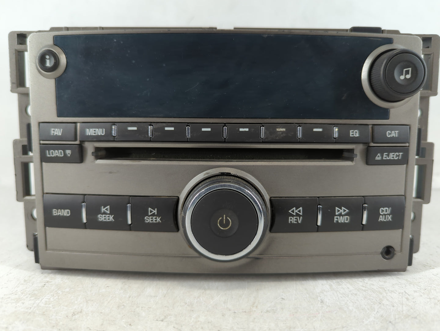2009 Chevrolet Malibu Radio AM FM Cd Player Receiver Replacement P/N:25848865 Fits OEM Used Auto Parts - Oemusedautoparts1.c