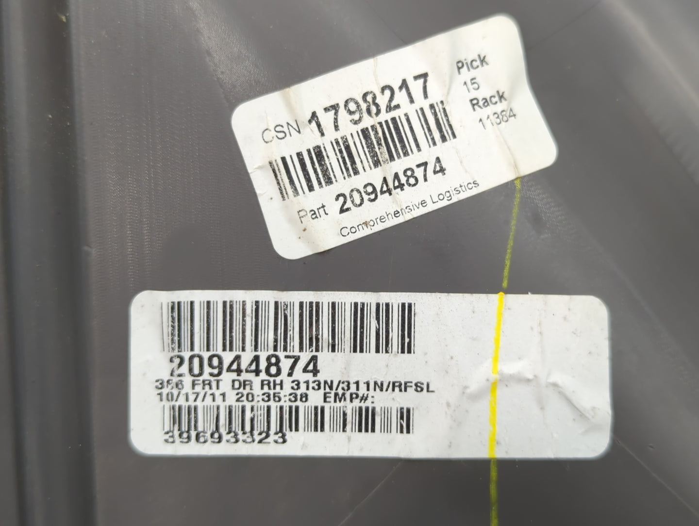2009 Chevrolet Malibu Rear Left Driver Interior Door Panel Trim - Oemusedautoparts1.com