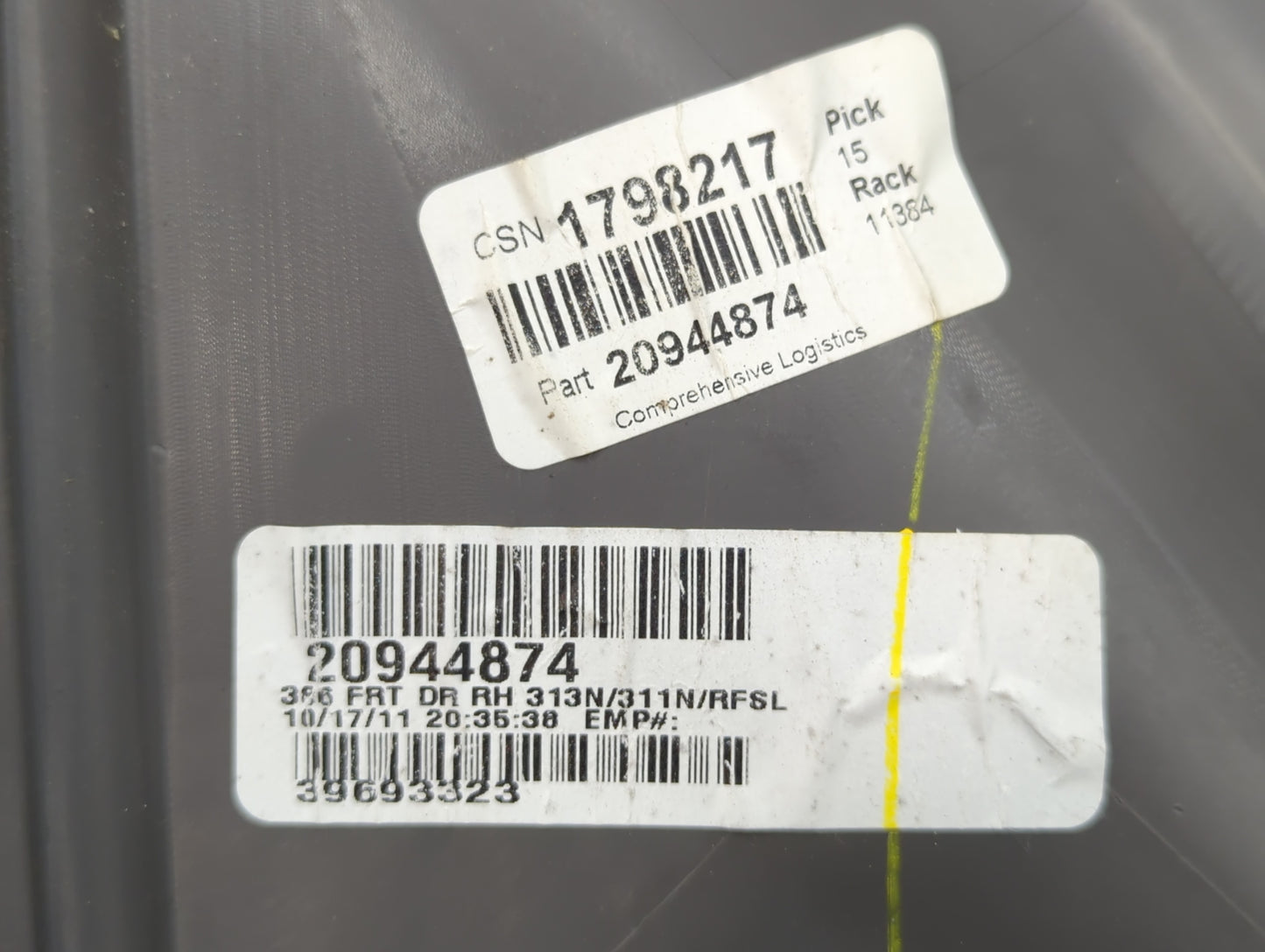 2009 Chevrolet Malibu Rear Left Driver Interior Door Panel Trim - Oemusedautoparts1.com
