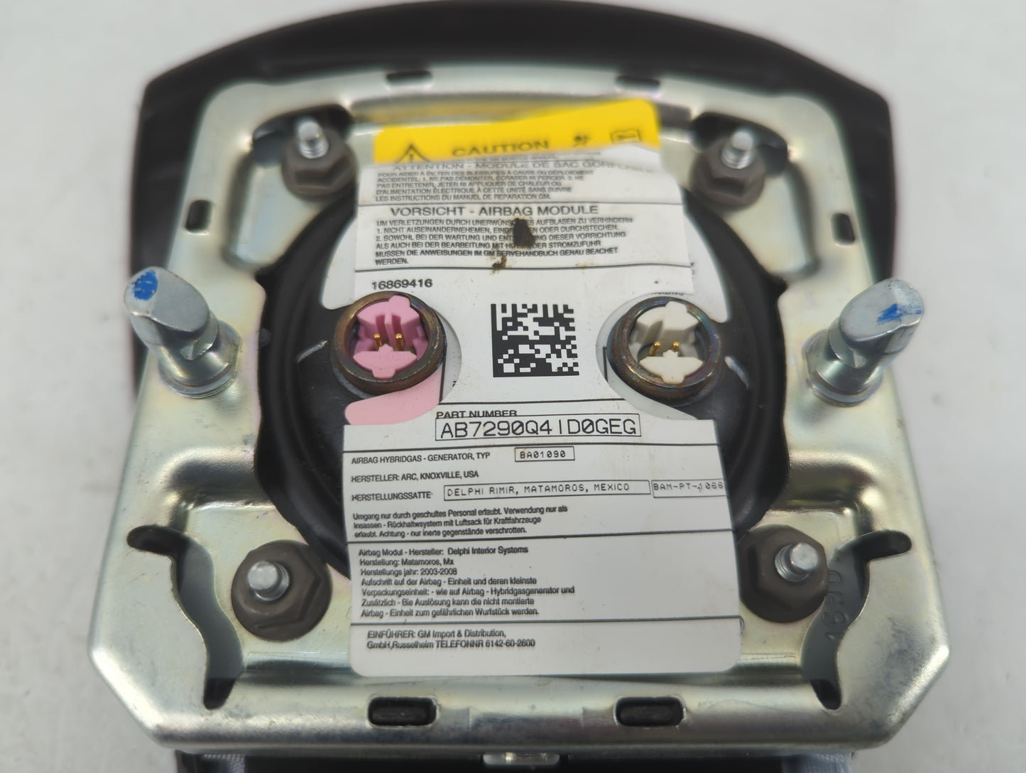 2008 Chevrolet Silverado 1500 Air Bag Driver Left Steering Wheel Mounted - Oemusedautoparts1.com