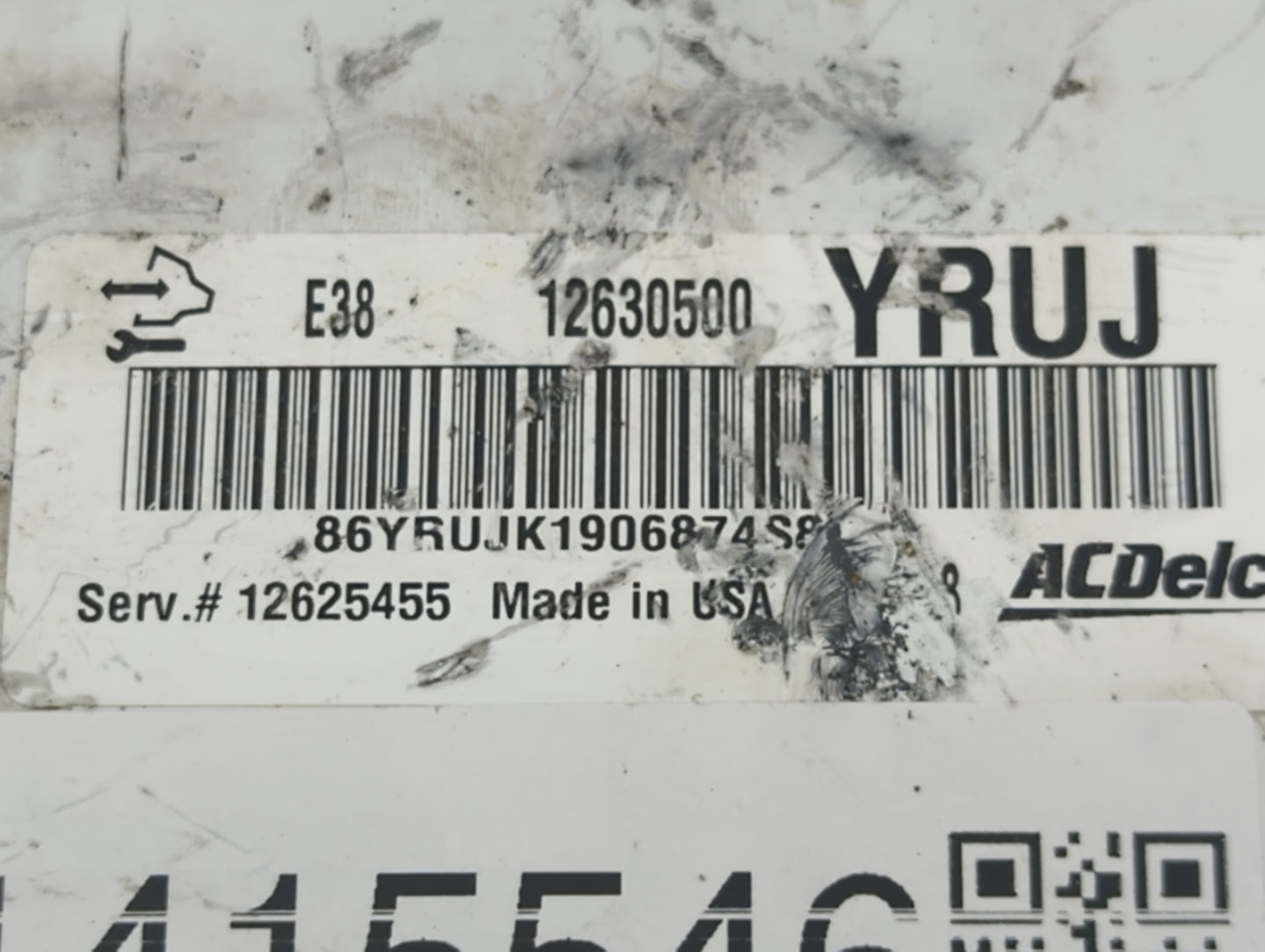 2009 Chevrolet Silverado 1500 PCM Engine Control Computer ECU ECM PCU OEM P/N:12630500 Fits Fits 2010 OEM Used Auto Parts - 