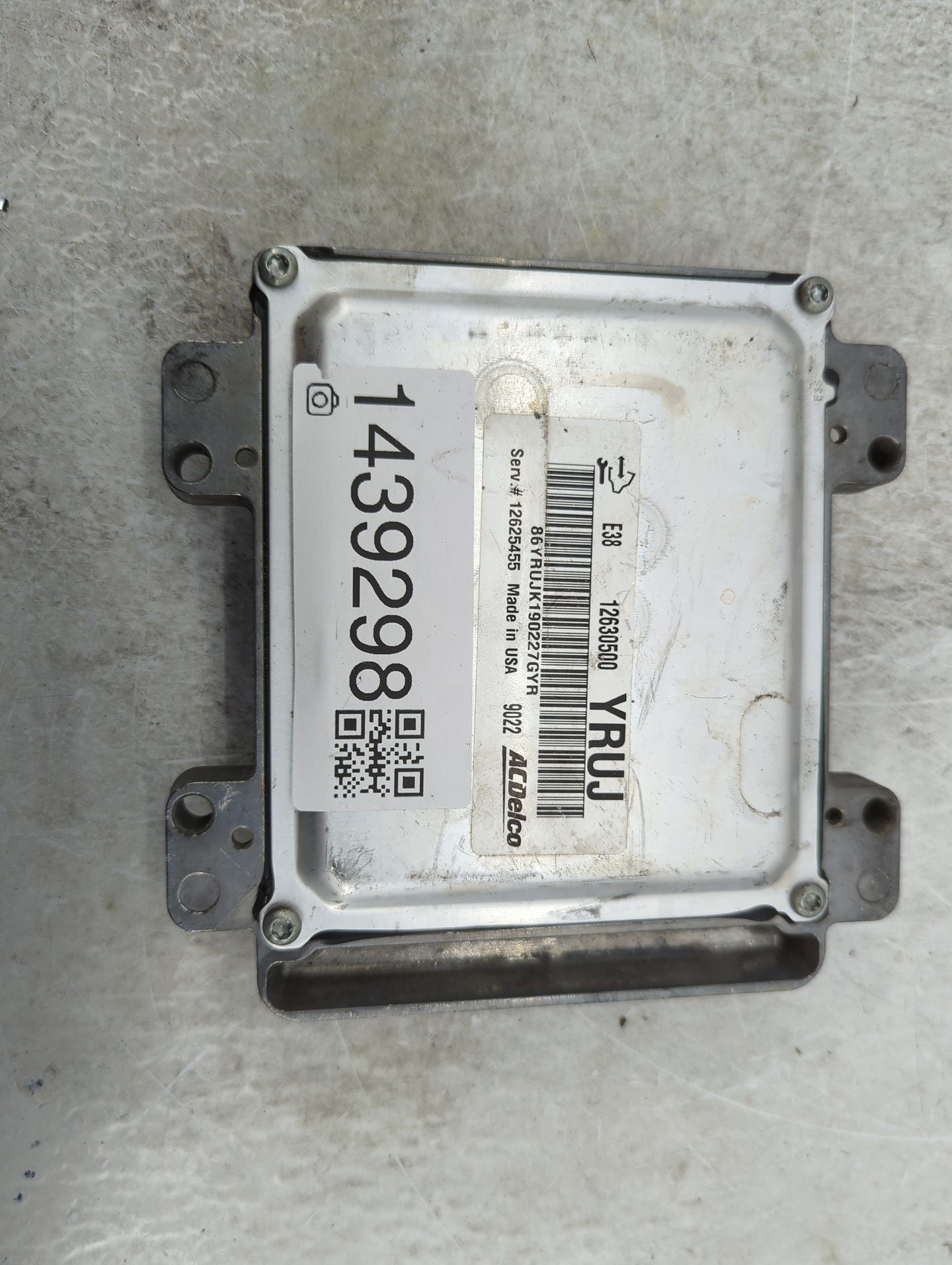 2009 Chevrolet Silverado 1500 PCM Engine Control Computer ECU ECM PCU OEM P/N:12630500 12625455, 86YRUJK190227GYR Fits Fits 