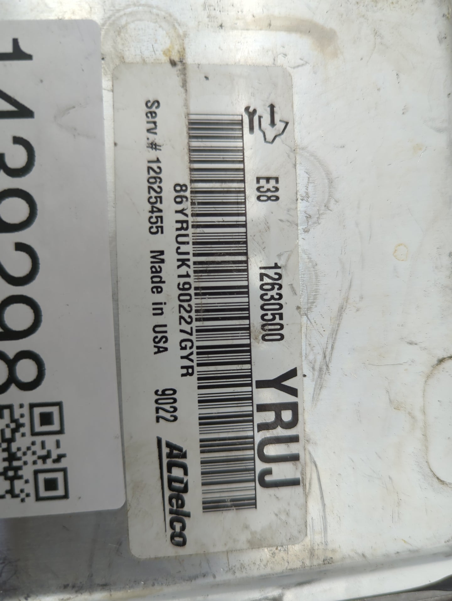 2009 Chevrolet Silverado 1500 PCM Engine Control Computer ECU ECM PCU OEM P/N:12630500 12625455, 86YRUJK190227GYR Fits Fits 