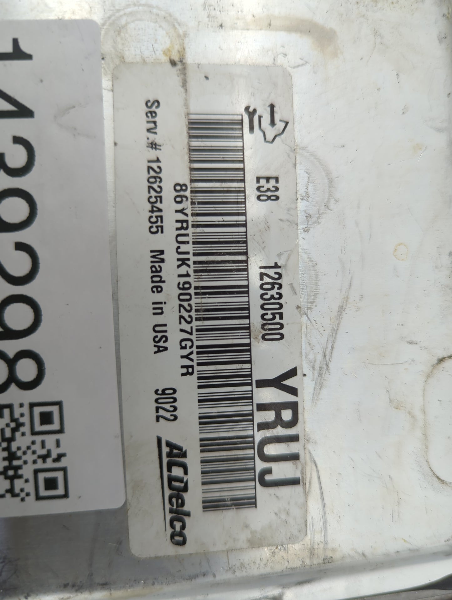 2009 Chevrolet Silverado 1500 PCM Engine Control Computer ECU ECM PCU OEM P/N:12630500 12625455, 86YRUJK190227GYR Fits Fits 