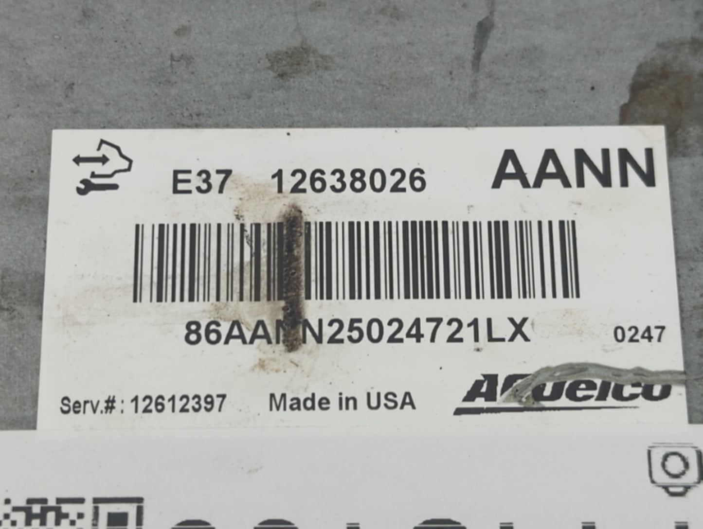 2007-2009 Chevrolet Silverado 1500 PCM Engine Control Computer ECU ECM PCU OEM P/N:12638026 Fits OEM Used Auto Parts - Oemus