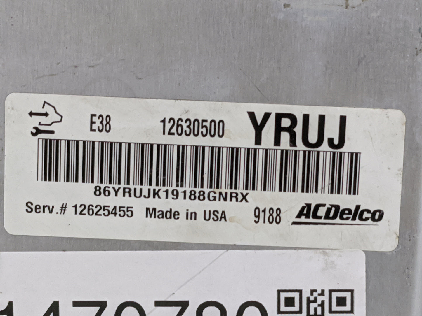 2009 Chevrolet Silverado 1500 PCM Engine Control Computer ECU ECM PCU OEM P/N:12630500 12625455 Fits Fits 2010 OEM Used Auto