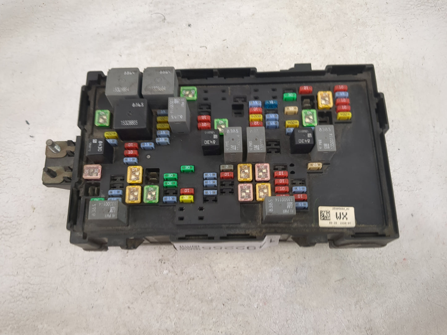 2007-2009 Chevrolet Silverado 1500 Fusebox Fuse Box Panel Relay Module P/N:25905684_02 Fits Fits 2007 2008 2009 OEM Used Aut