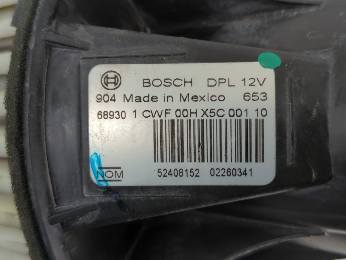 2003-2013 Chevrolet Silverado 1500 Heater AC Blower Motor P/N:52408152 Fits OEM Used Auto Parts - Oemusedautoparts1.com