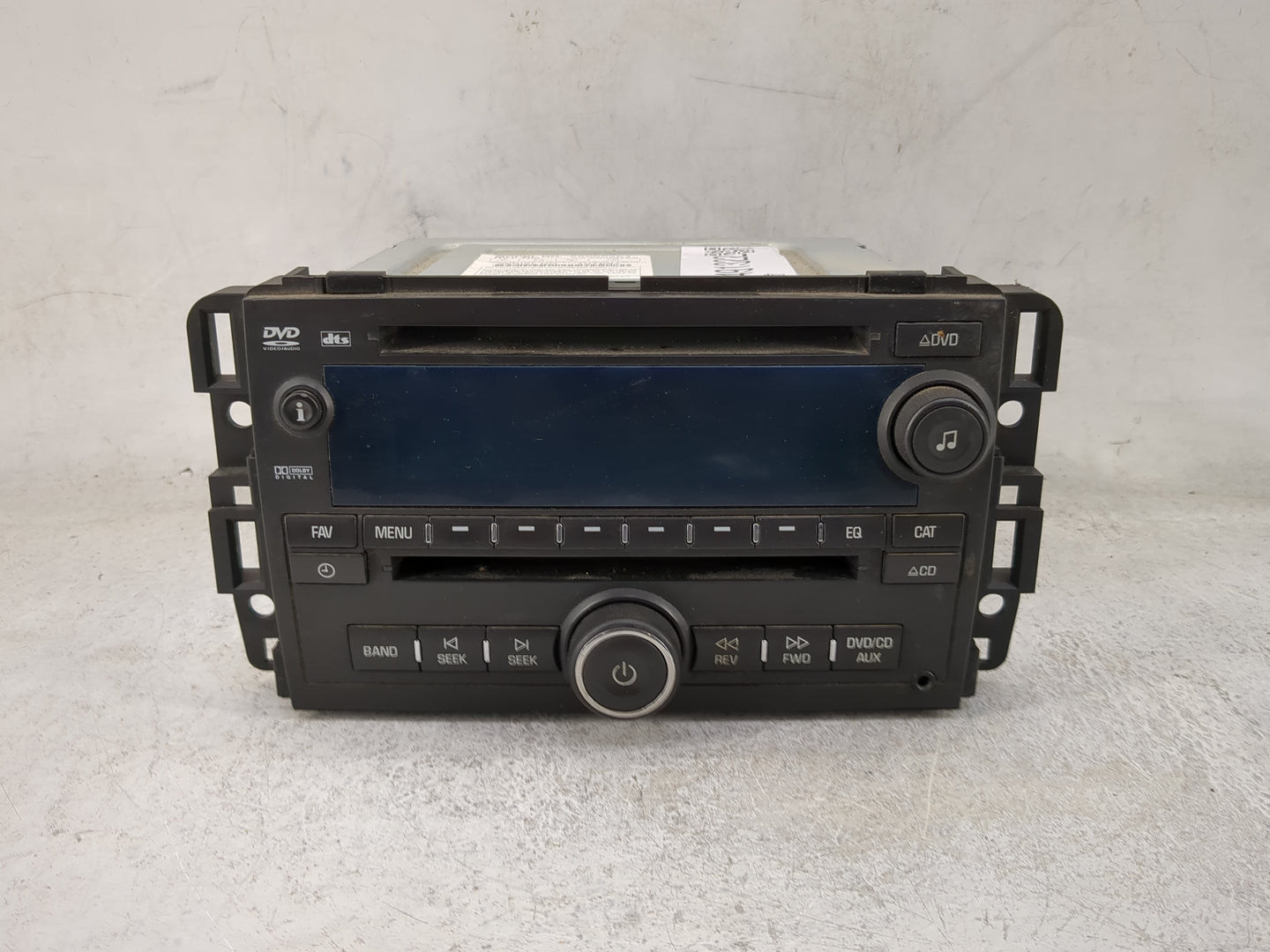 2009 Chevrolet Silverado 2500 Radio AM FM Cd Player Receiver Replacement P/N:25999294 CQ-ZG0864XC Fits OEM Used Auto Parts -