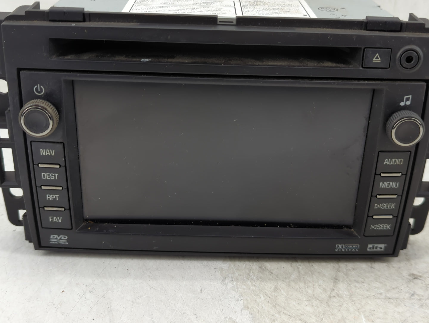 2008-2009 Chevrolet Tahoe Radio AM FM Cd Player Receiver Replacement P/N:15940102 Fits Fits 2008 2009 OEM Used Auto Parts - 