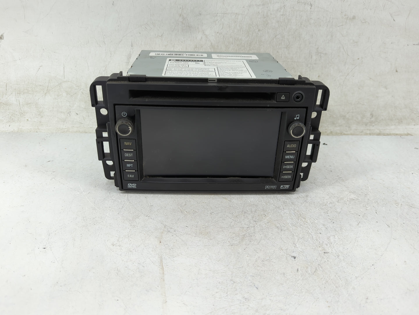 2009 Chevrolet Tahoe Radio AM FM Cd Player Receiver Replacement P/N:20862567 DW468100-6601 Fits OEM Used Auto Parts - Oemuse