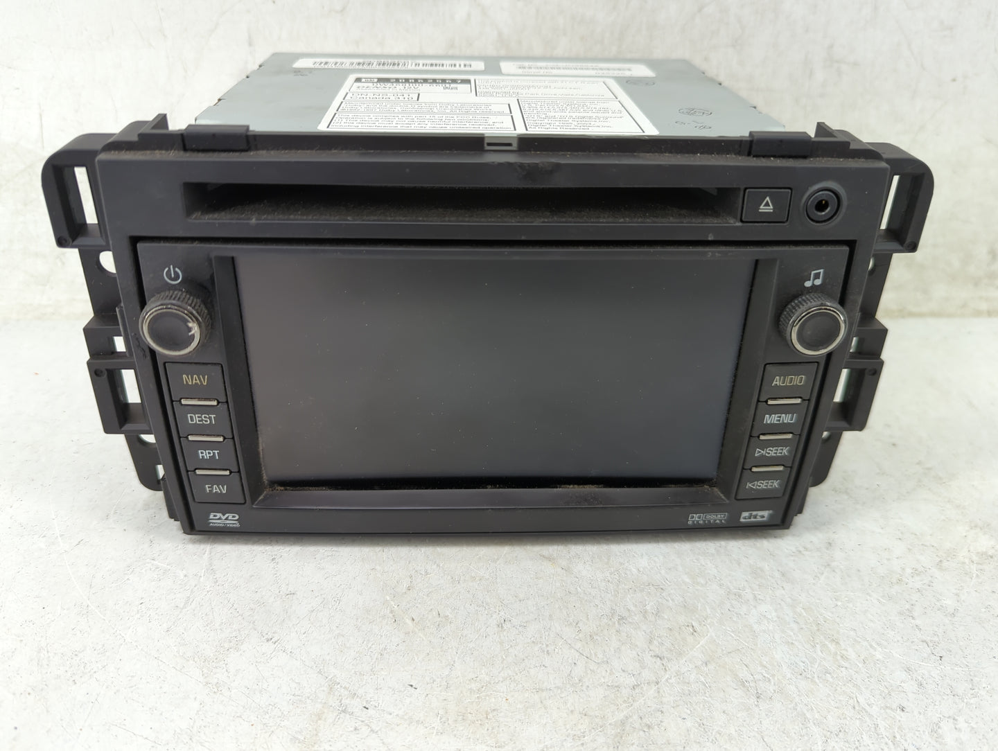 2009 Chevrolet Tahoe Radio AM FM Cd Player Receiver Replacement P/N:20862567 DW468100-6601 Fits OEM Used Auto Parts - Oemuse