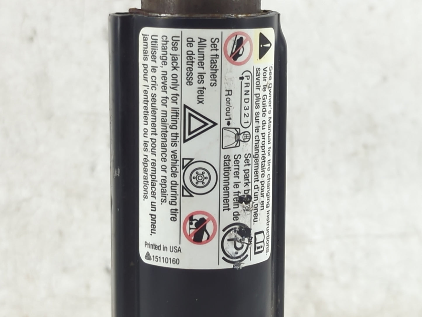 2009 Chevrolet Trailblazer Spare Scissor Car Jack - Oemusedautoparts1.com