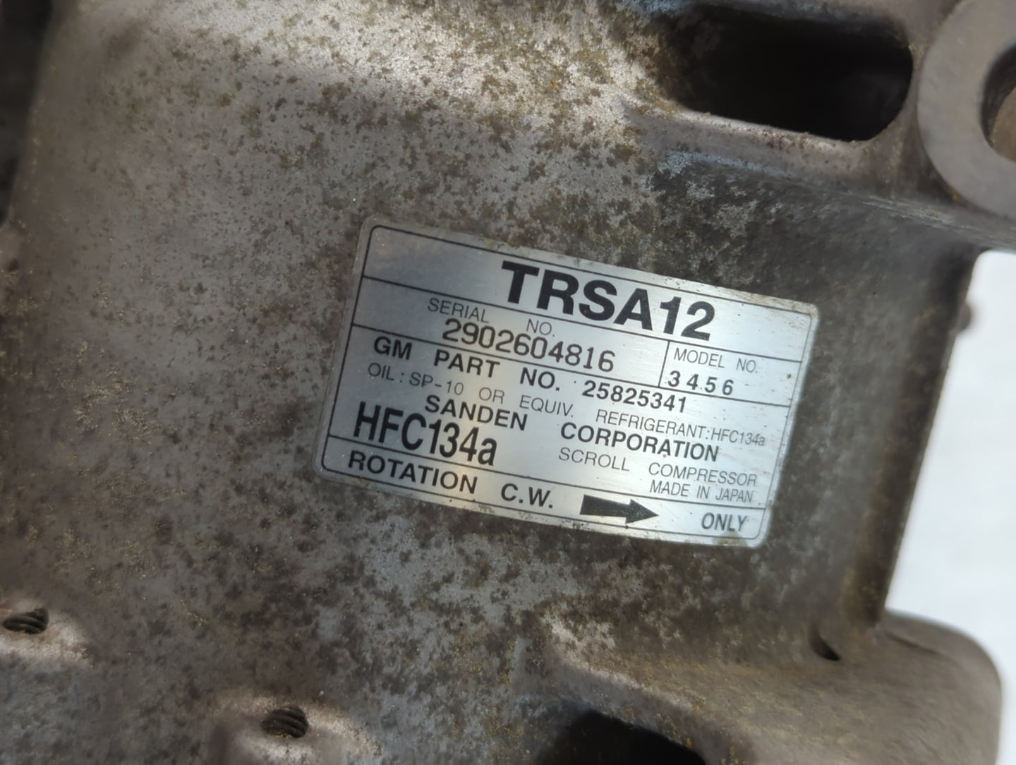 Chevrolet Trail Blazer Air Conditioning A/c Ac Compressor Oem - Oemusedautoparts1.com