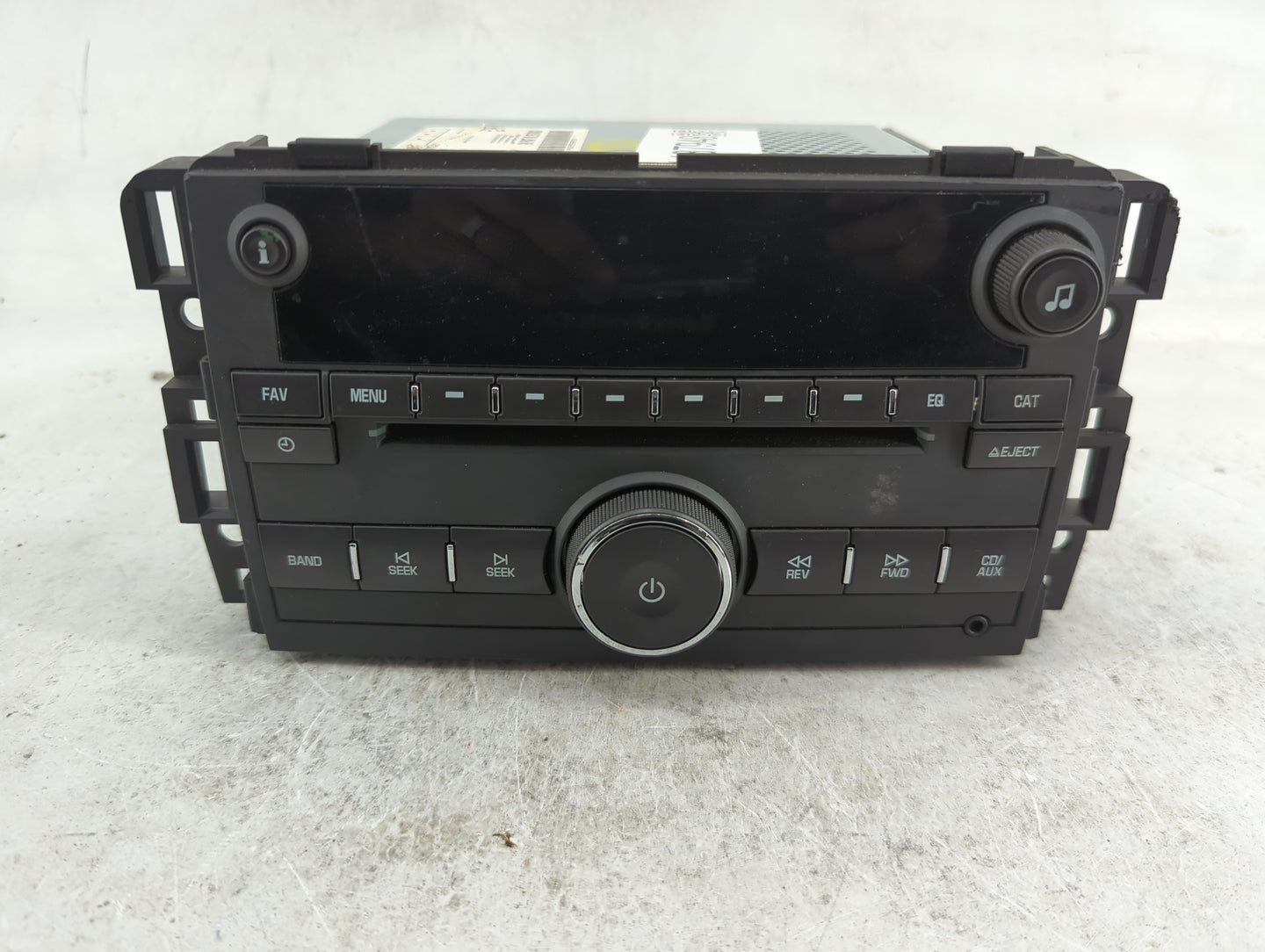 2009 Chevrolet Traverse Radio AM FM Cd Player Receiver Replacement P/N:25974803 28198501 Fits OEM Used Auto Parts - Oemuseda
