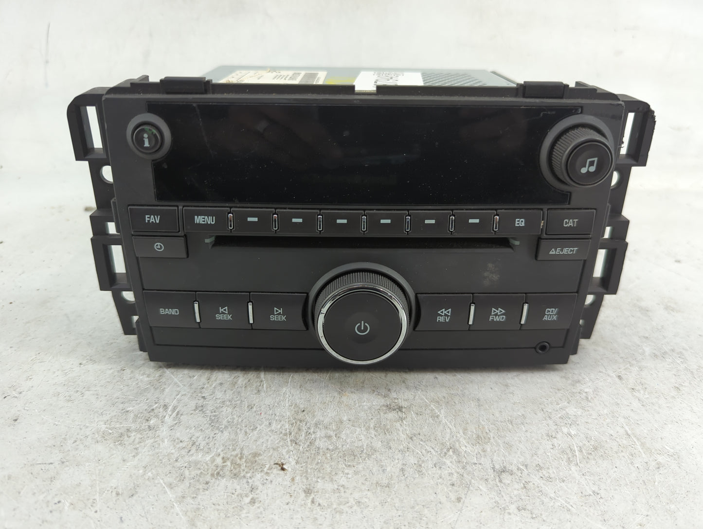 2009 Chevrolet Traverse Radio AM FM Cd Player Receiver Replacement P/N:25974803 28198501 Fits OEM Used Auto Parts - Oemuseda