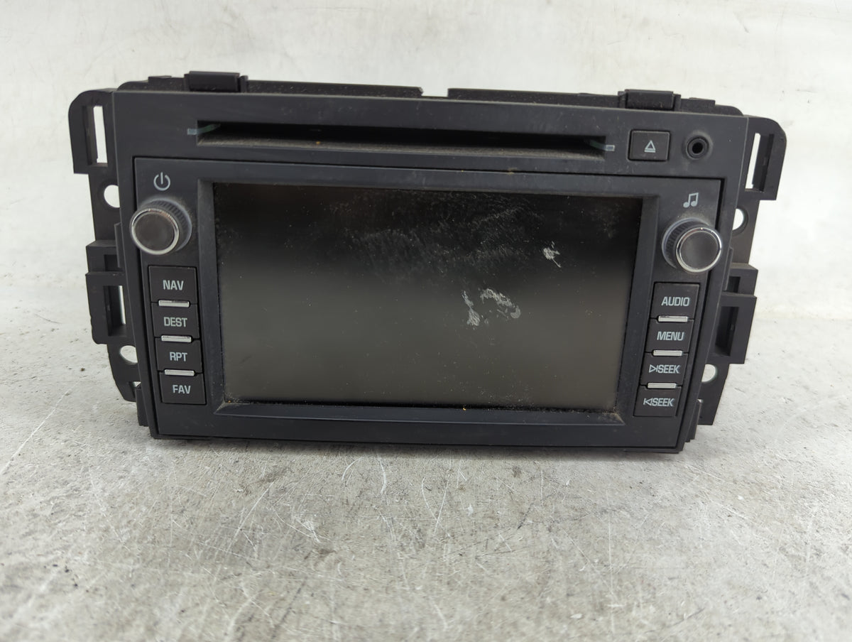 2009 Chevrolet Traverse Radio AM FM Cd Player Receiver Replacement P/N:20792739 28181383, 09GMT967BTNAV1 Fits OEM Used Auto 
