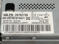 2009 Chevrolet Traverse Radio AM FM Cd Player Receiver Replacement P/N:20792739 28181383, 09GMT967BTNAV1 Fits OEM Used Auto 