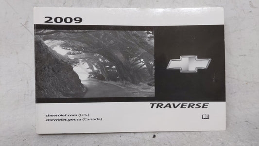 2009 Chevrolet Traverse Owners Manual Book Guide OEM Used Auto Parts - Oemusedautoparts1.com