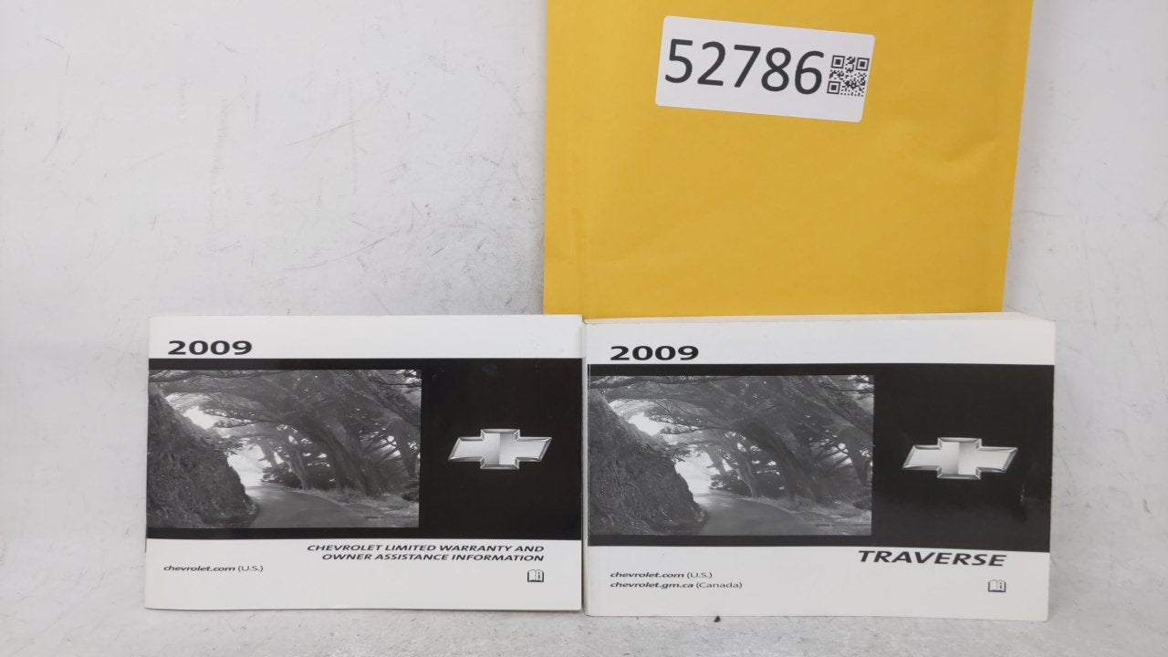 2009 Chevrolet Traverse Owners Manual Book Guide OEM Used Auto Parts - Oemusedautoparts1.com