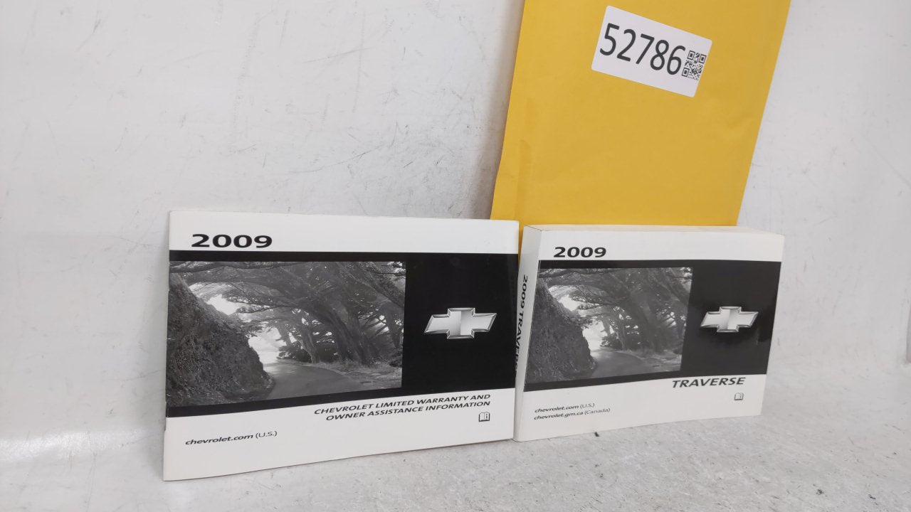 2009 Chevrolet Traverse Owners Manual Book Guide OEM Used Auto Parts - Oemusedautoparts1.com