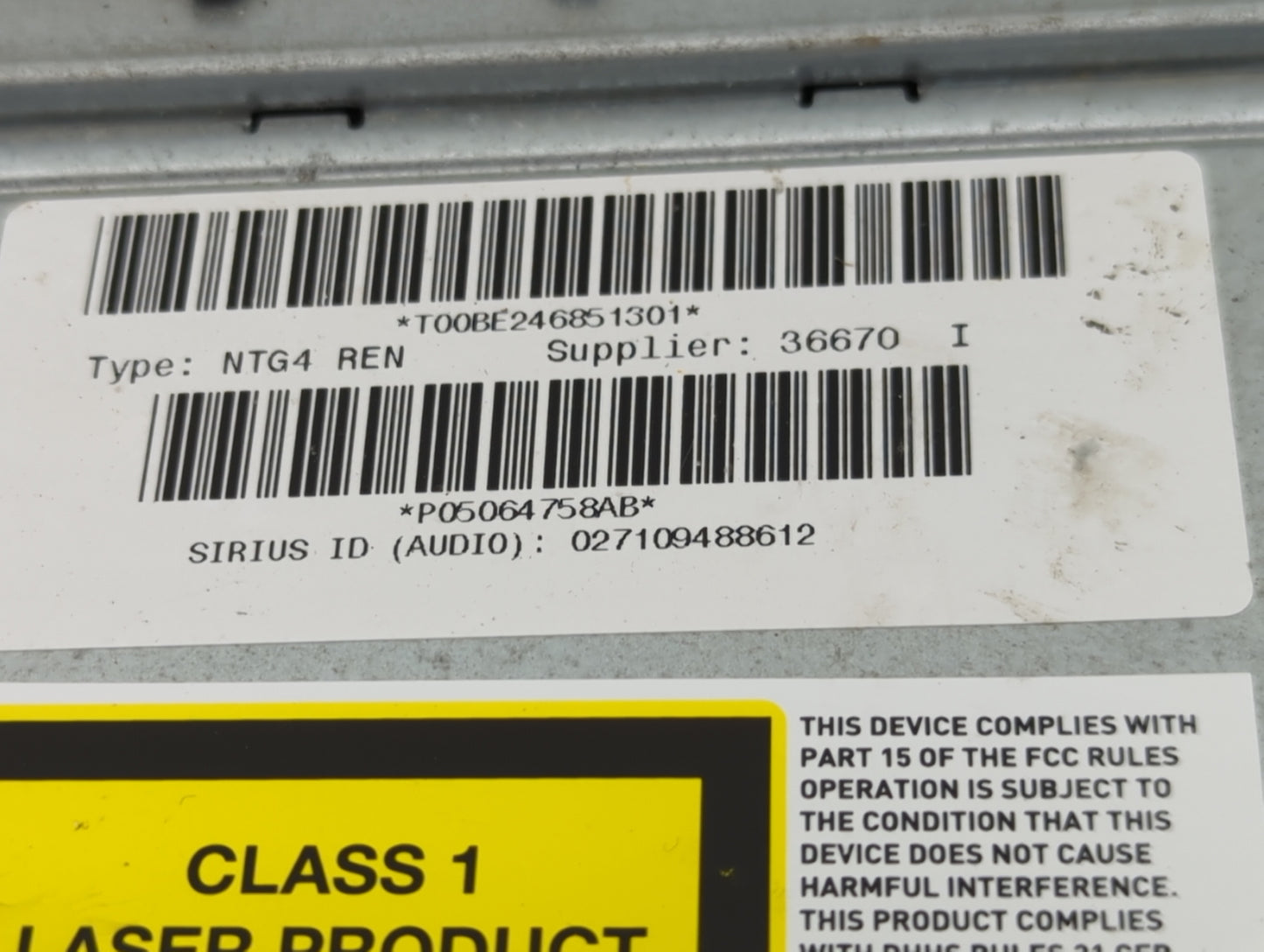 2008-2010 Chrysler 300 Radio AM FM Cd Player Receiver Replacement P/N:05064758AB Fits Fits 2008 2009 2010 OEM Used Auto Part