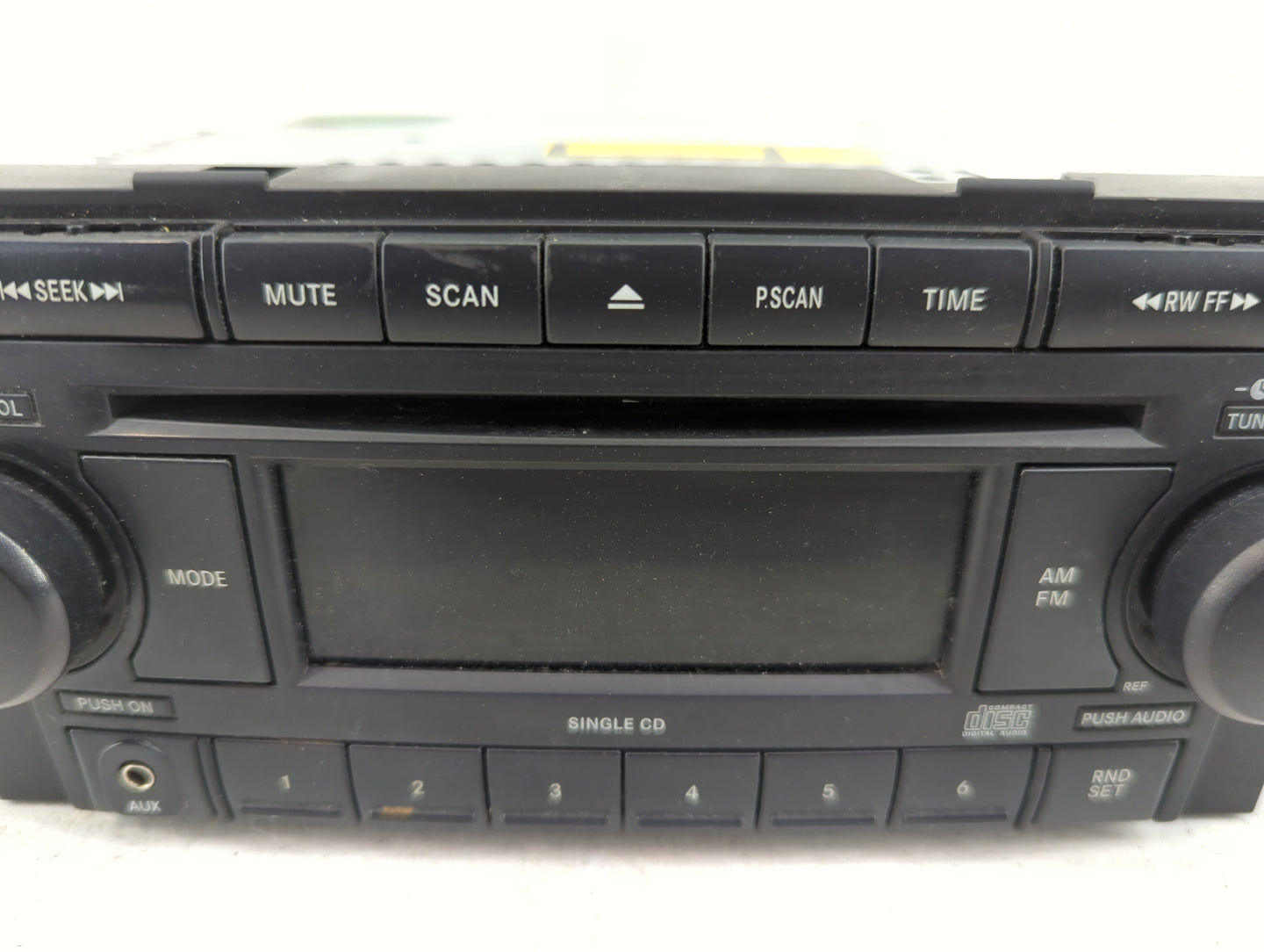 2006-2010 Chrysler Pt Cruiser Radio AM FM Cd Player Receiver Replacement P/N:P05064173AN Fits OEM Used Auto Parts - Oemuseda