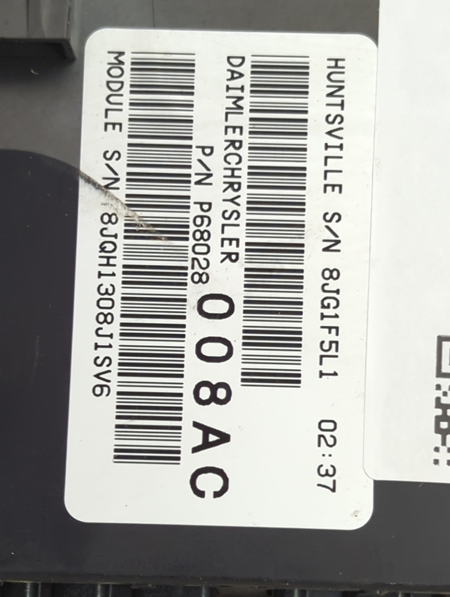 2008-2009 Chrysler Sebring Fusebox Fuse Box Relay Module Tipm - Oemusedautoparts1.com