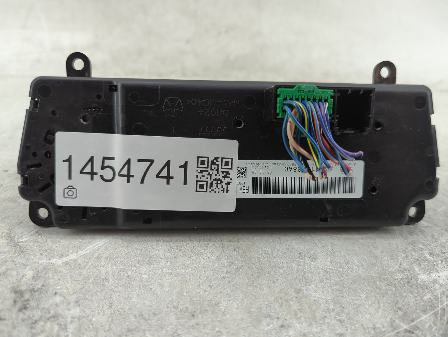 2009 Chrysler Sebring Climate Control Module Temperature AC/Heater Replacement P/N:P55111888AC Fits Fits 2017 OEM Used Auto 